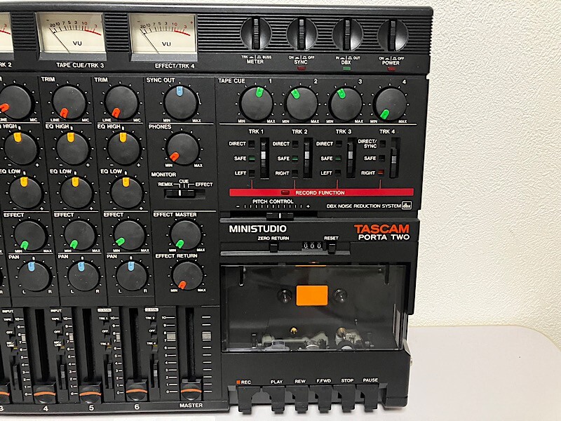 Tascam Porta Two Ministudio 4 Track Cassette Tape Recorder Working