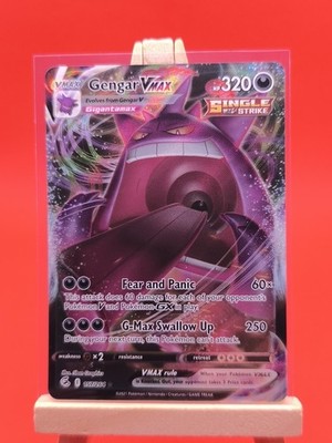 Gengar VMAX 157/264 Fusion Strike Full Art Ultra Rare Holo Pokemon