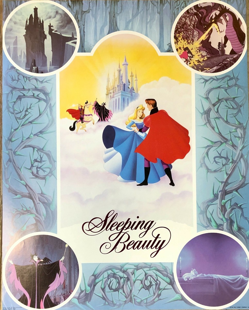 Vintage SLEEPING BEAUTY poster The Walt Disney Company - NEW old