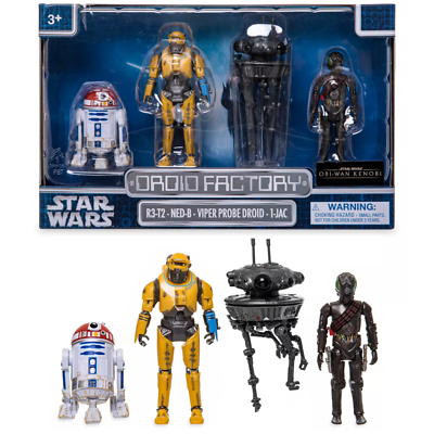 Disney Parks Star Wars Droid Factory Obi-Wan Kenobi 4 Pack Set NED