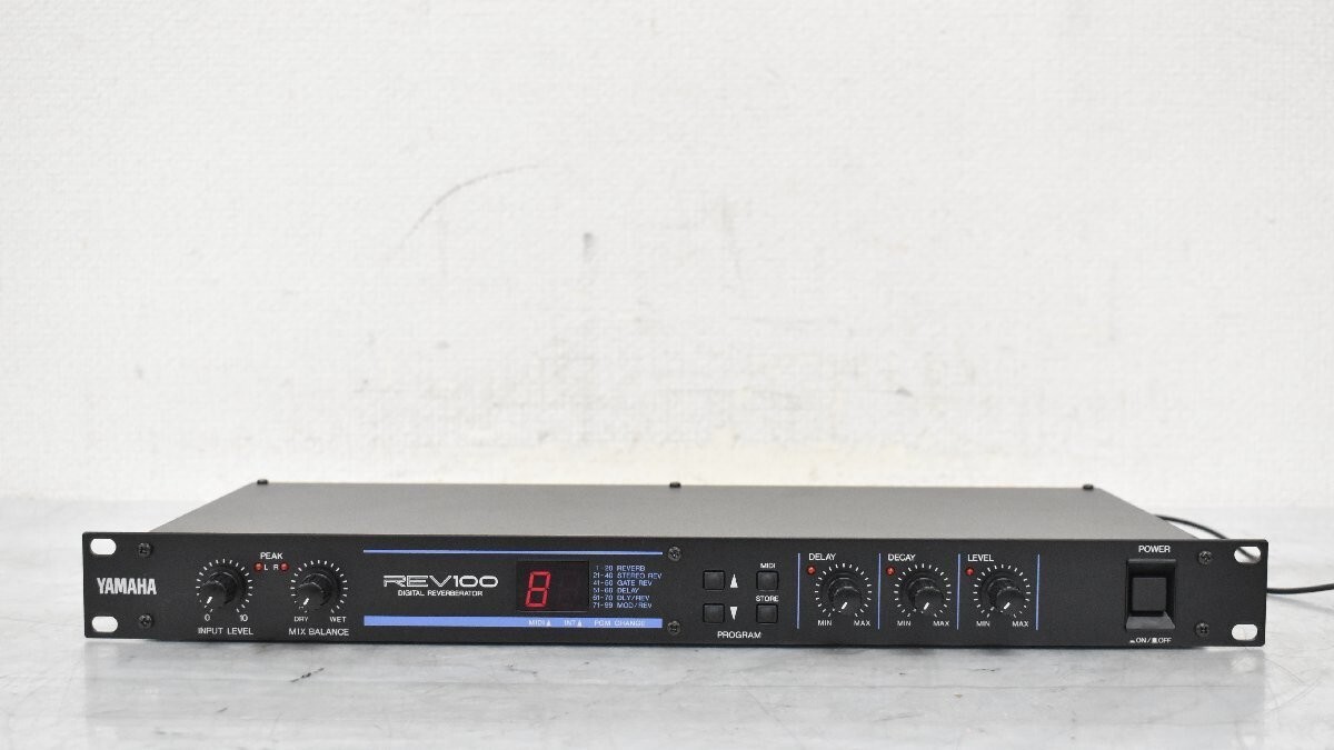 Yamaha REV100 Digital Reverberator Reverb Rack Effects | eBay