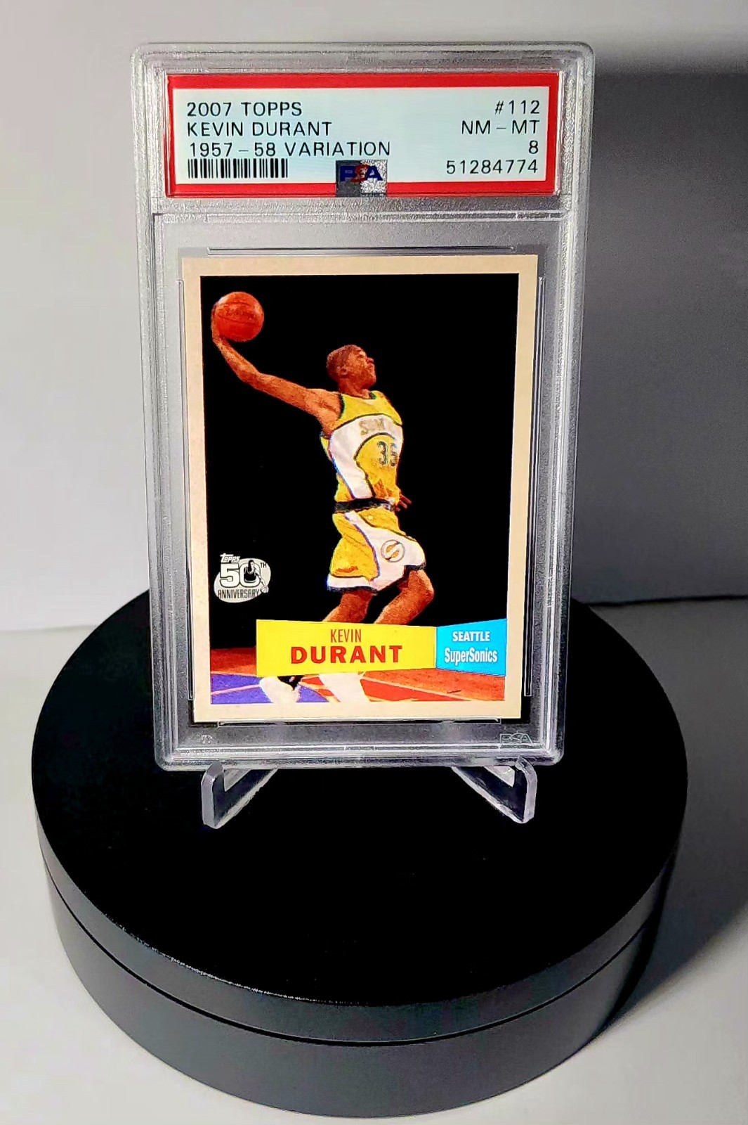 Kevin Durant 2007 Topps #112 1957-58 Variation Price Guide