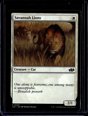 Savannah Lions - 249 - J25 - NM - MTG Magic the Gathering | eBay