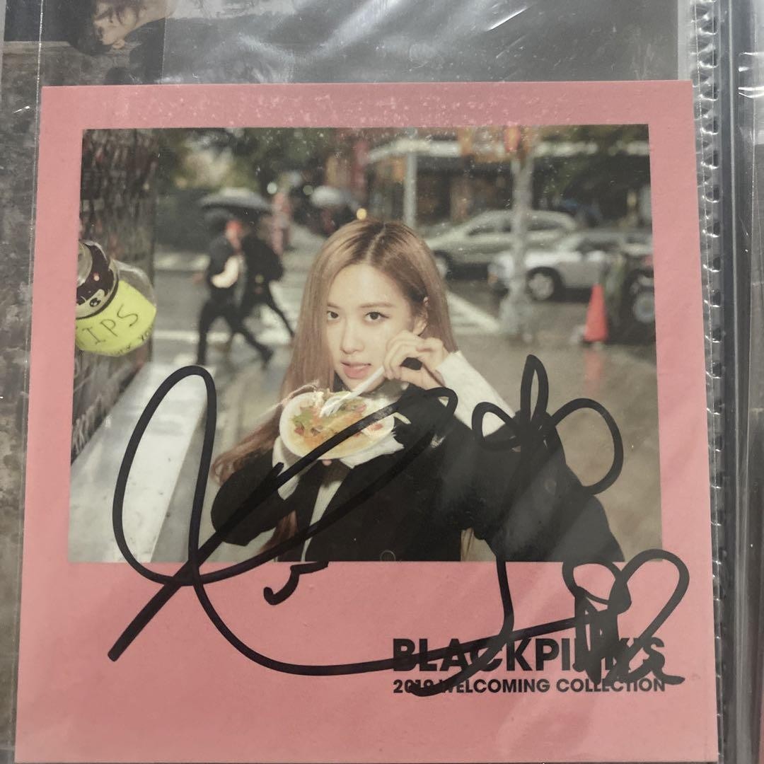 BLACKPINK Rosé 2019 Welcoming Collection Signed Photocard