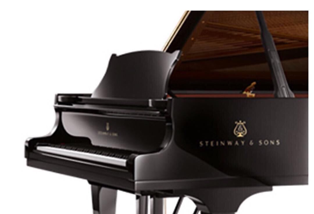 Sticker Decal Steinway & Sons for Grand Piano Length 37cm Thick