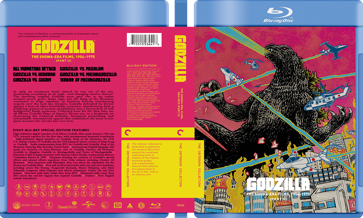 Godzilla Showa-era Collection - Custom Blu-ray Covers W/ Empty