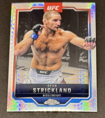 2025 Topps Chrome UFC Prism Refractor Sean Strickland #74 | eBay