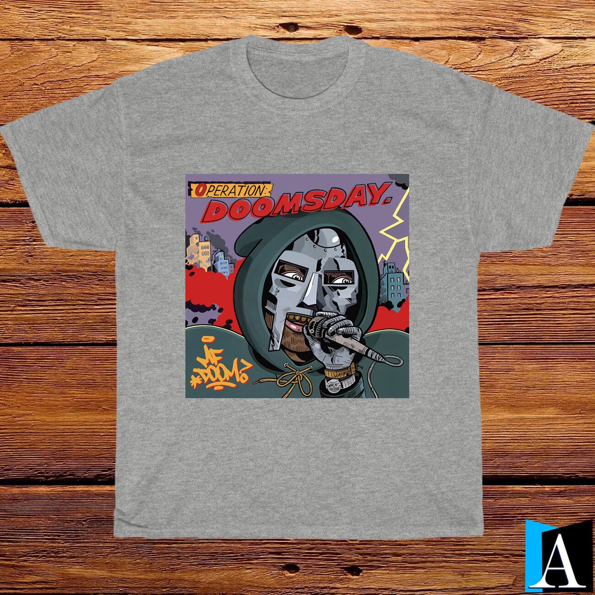 New Shirt MF DOOM Operation Doomsday Hip Hop Black/White/Grey/Navy