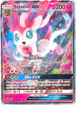 ULTRA RARE Sylveon GX 92a/145 ALTERNATE ART PROMO Pokemon Full