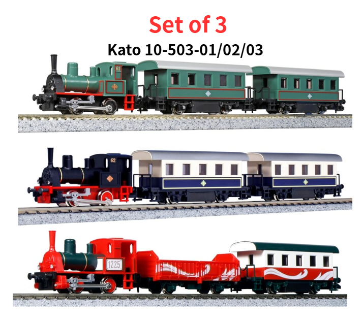 Kato N Scale 10-503-1 / 10-503-2 / 10-503-3 Pocket Line Series Set
