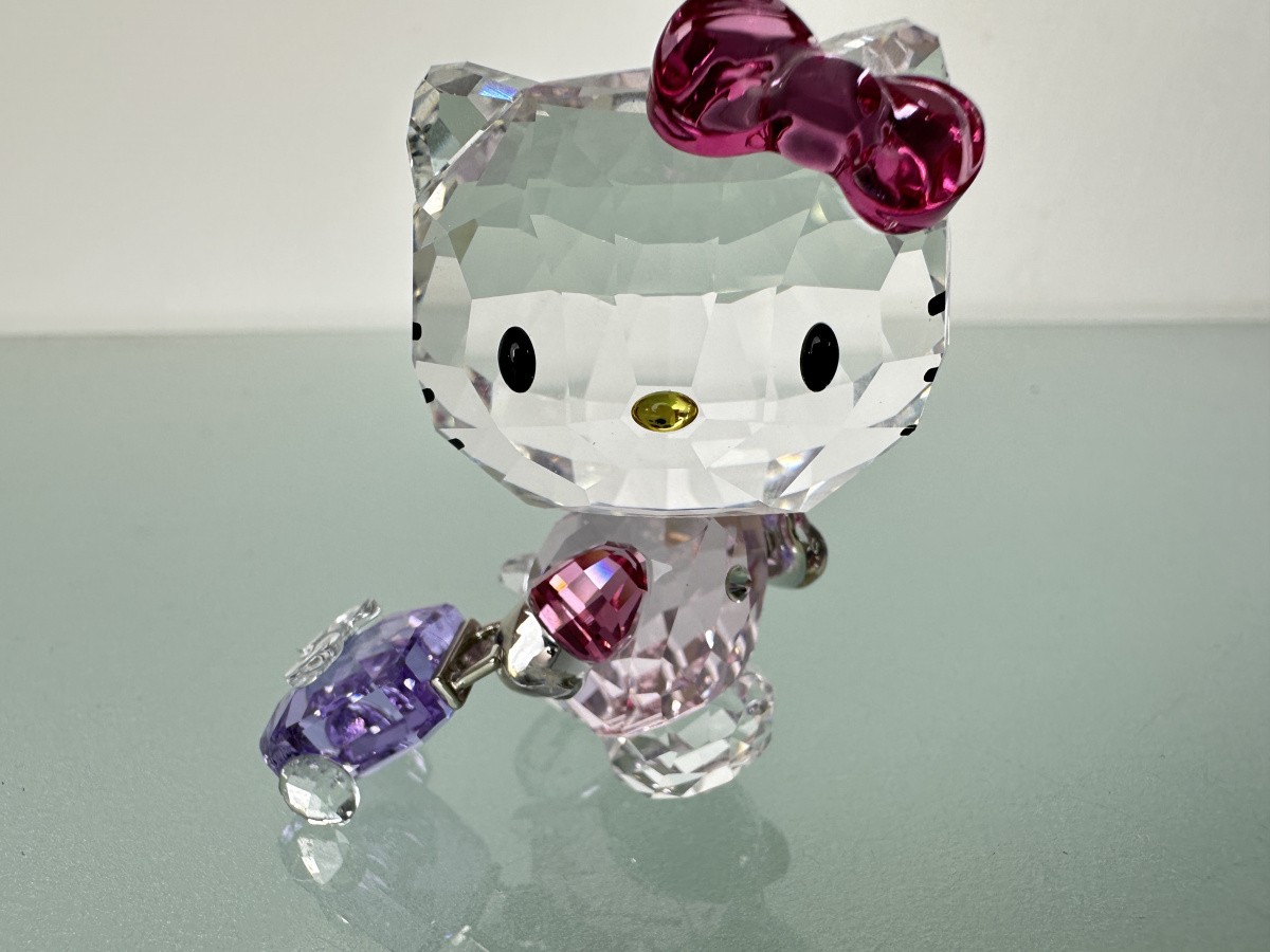 Swarovski Figurine 5279082 Hello Kitty Traveling 5cm Excellent