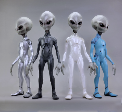 BIG 1/6 Jumpsuit Grey Alien figure Roswell area 51 UFO pilot model