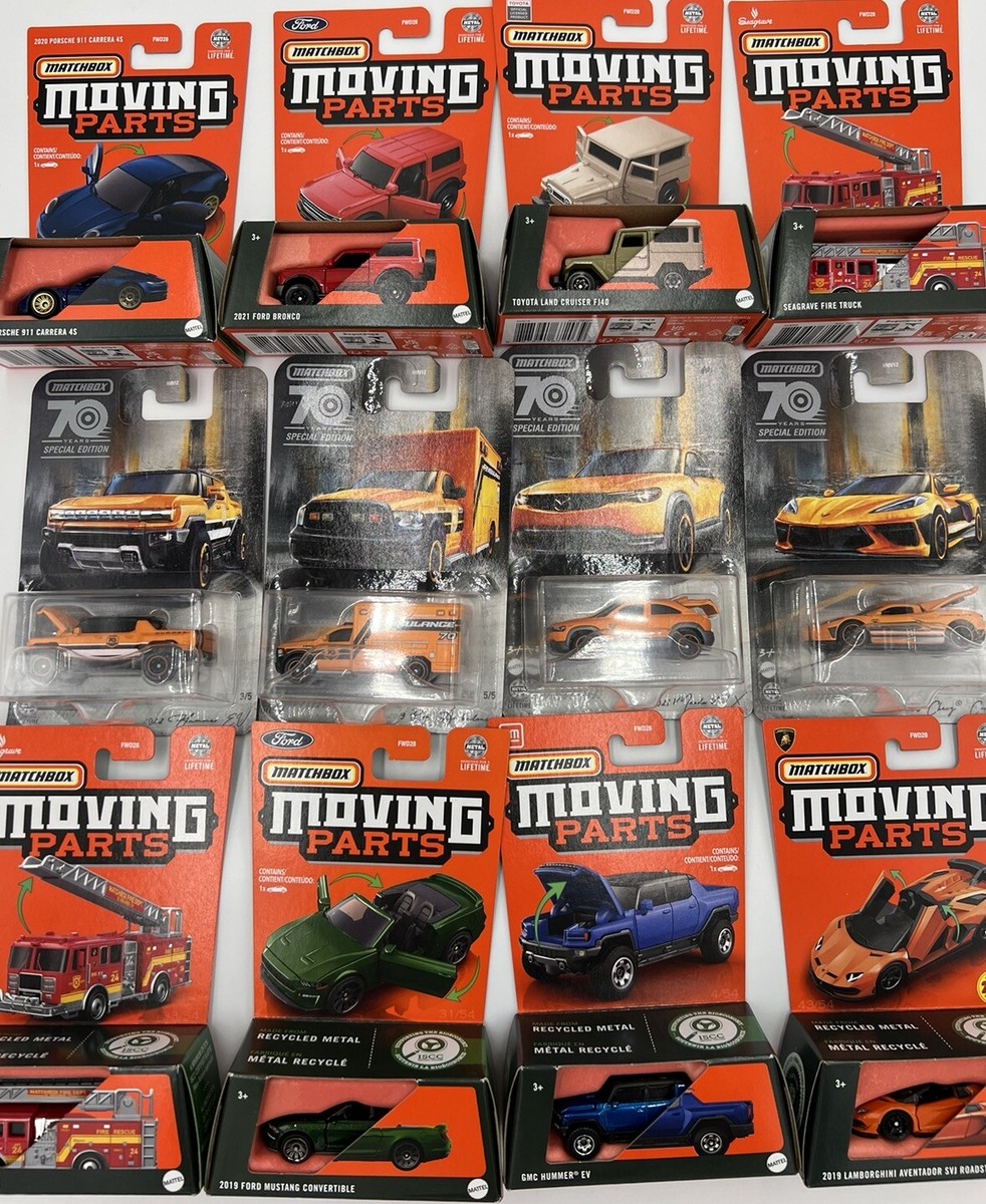 2022-2025 Matchbox Moving Parts Series 1:64 Diecast New Sealed