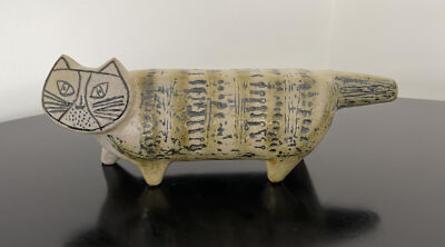Lisa Larson Gustavsberg MCM 1950's Pottery Large Cat Figure Mint