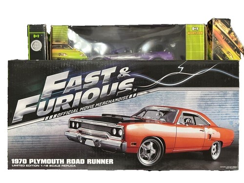 FAST & FURIOUS VW JETTA VS PLYMOUTH GTX 1/64 DIECAST CARS