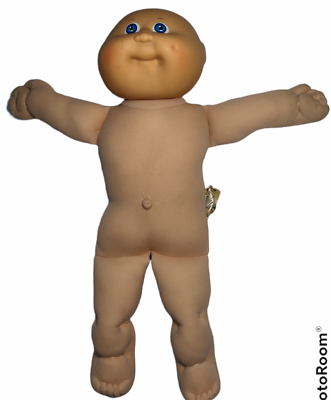 VINTAGE CABBAGE PATCH KID BALD BABY DOLL 17