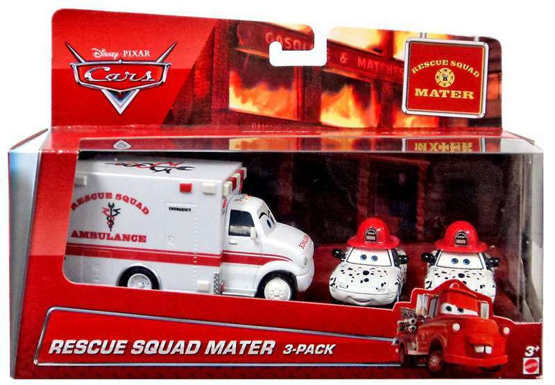 Cars Toon Multi-Packs Rescue Squad Mater 3-Pack Diecast Car Set | eBay