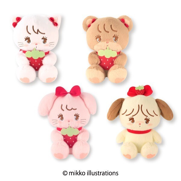 Mikko Characters Latte souffle Cammy mousse SET 4 Strawberry BIG