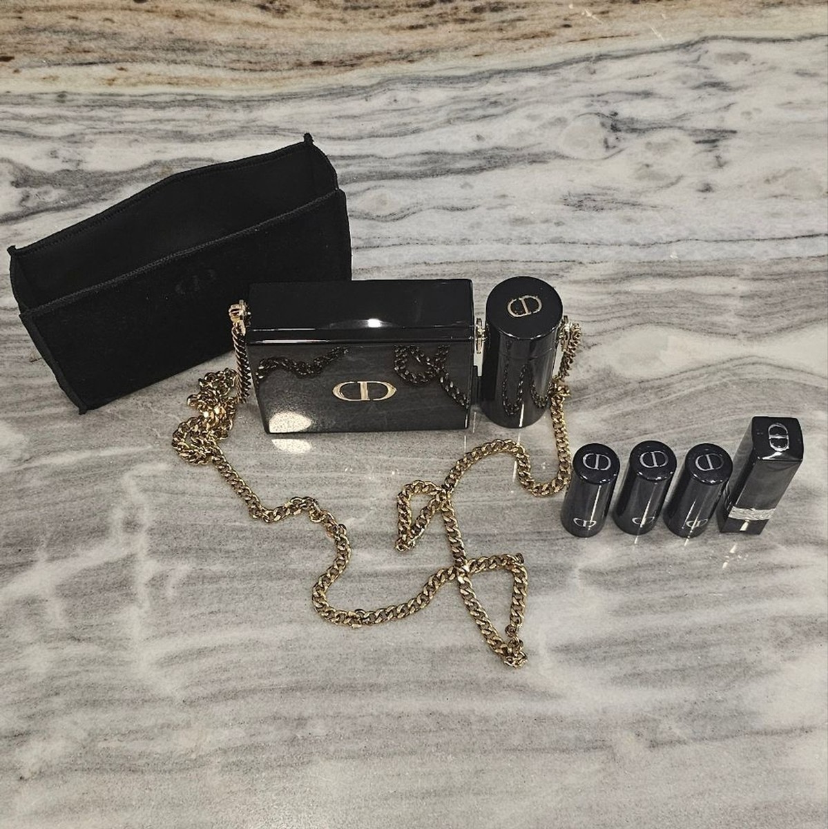 DIOR Rouge Minaudiere Limited Edition Lipstick and Clutch set