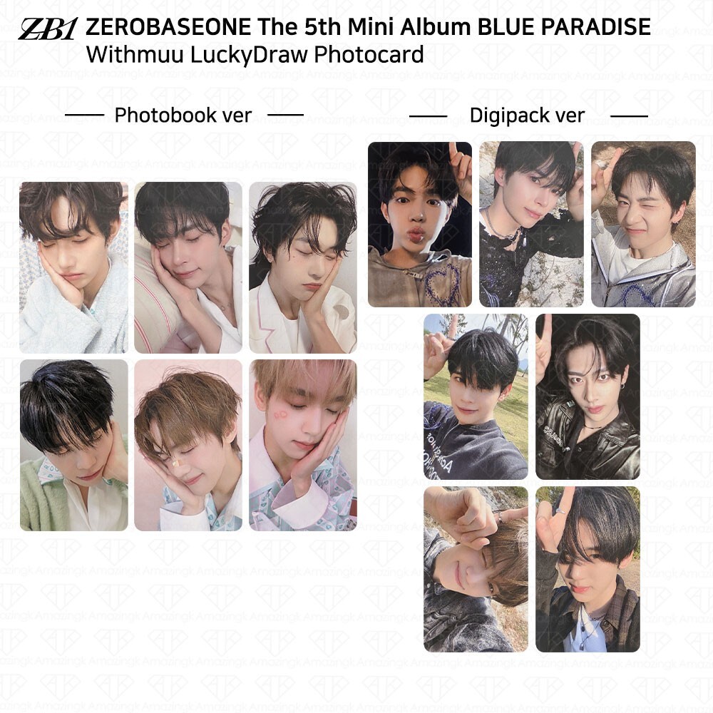 ZEROBASEONE ZB1 5th Mini Album Blue Paradise Withmuu Luckydraw