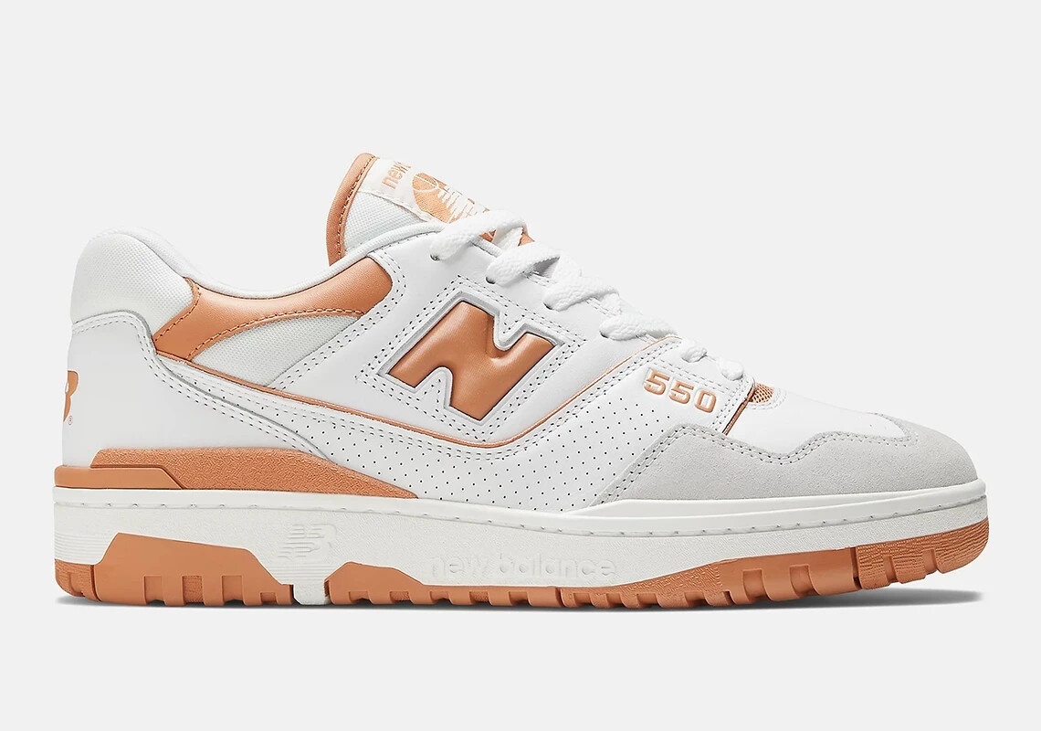 New Balance 550 Burnt Orange White Casual Sneakers BB550LSC Men's