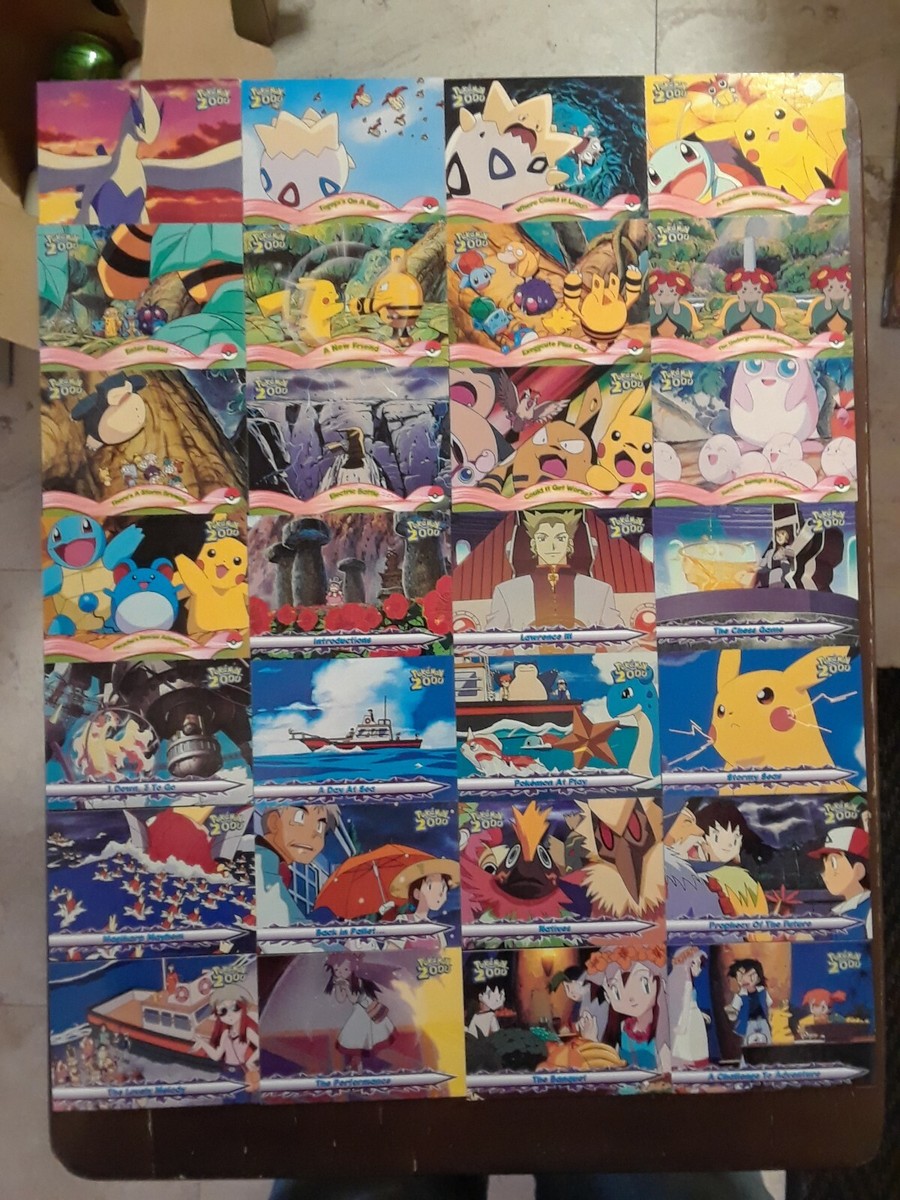 Pokemon topps 2000 Complete set 72/72 cards All BLUE LOGO LUGIA
