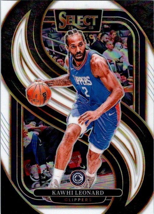 2024-25 Panini Select #105 Kawhi Leonard /149 White Scope Los