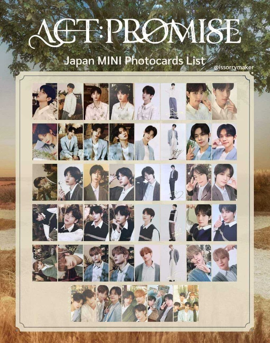TXT ACT:PROMISE CONCERT PHOTO CARD PACK RANDOM MINI PHOTOCARD