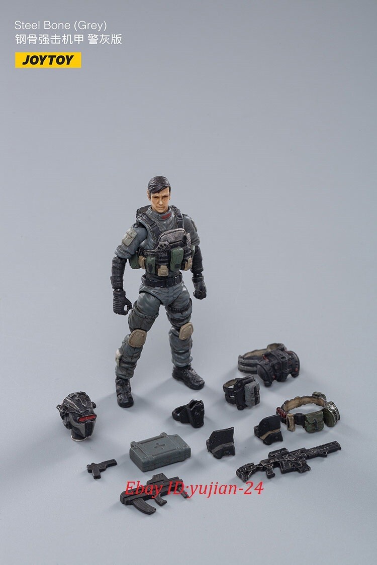 JOYTOY Dark Source Steel bone armour （Grey） Action Figure 1/25