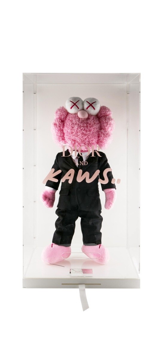 KAWS Dior BFF Plush Pink Black Suit | eBay