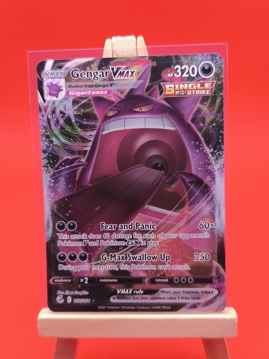 Gengar VMAX 157/264 Fusion Strike Full Art Ultra Rare Holo Pokemon