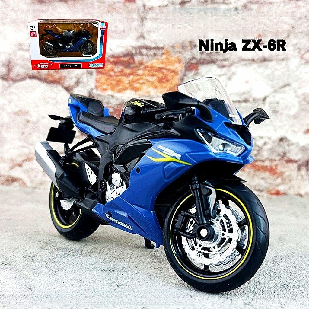 1/12 Scale Kawasaki Ninja ZX-6R ZX6R bike Motorcycle Toy Model BOX