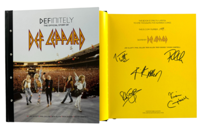 Def Leppard Full Band Signed Autograph Definitely Limited Edition