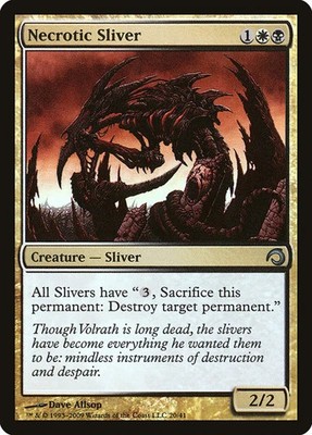 Necrotic Sliver - Foil Premium Deck Series: Slivers MP MTG | eBay