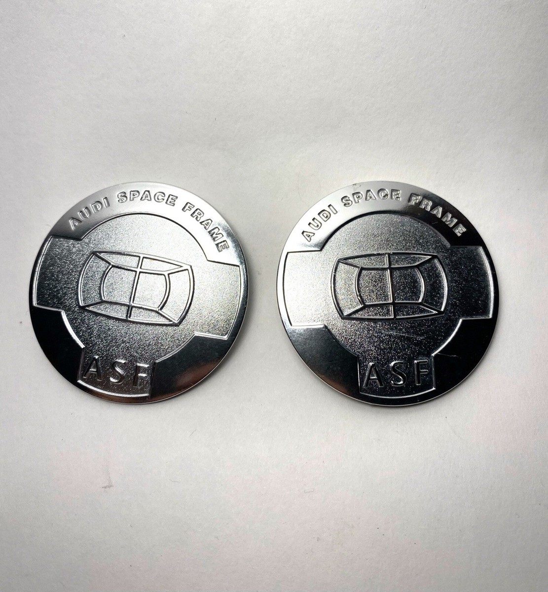 Audi A8 D2 Audi Space Frame Badge Logo Aluminium OEM 4D0854519