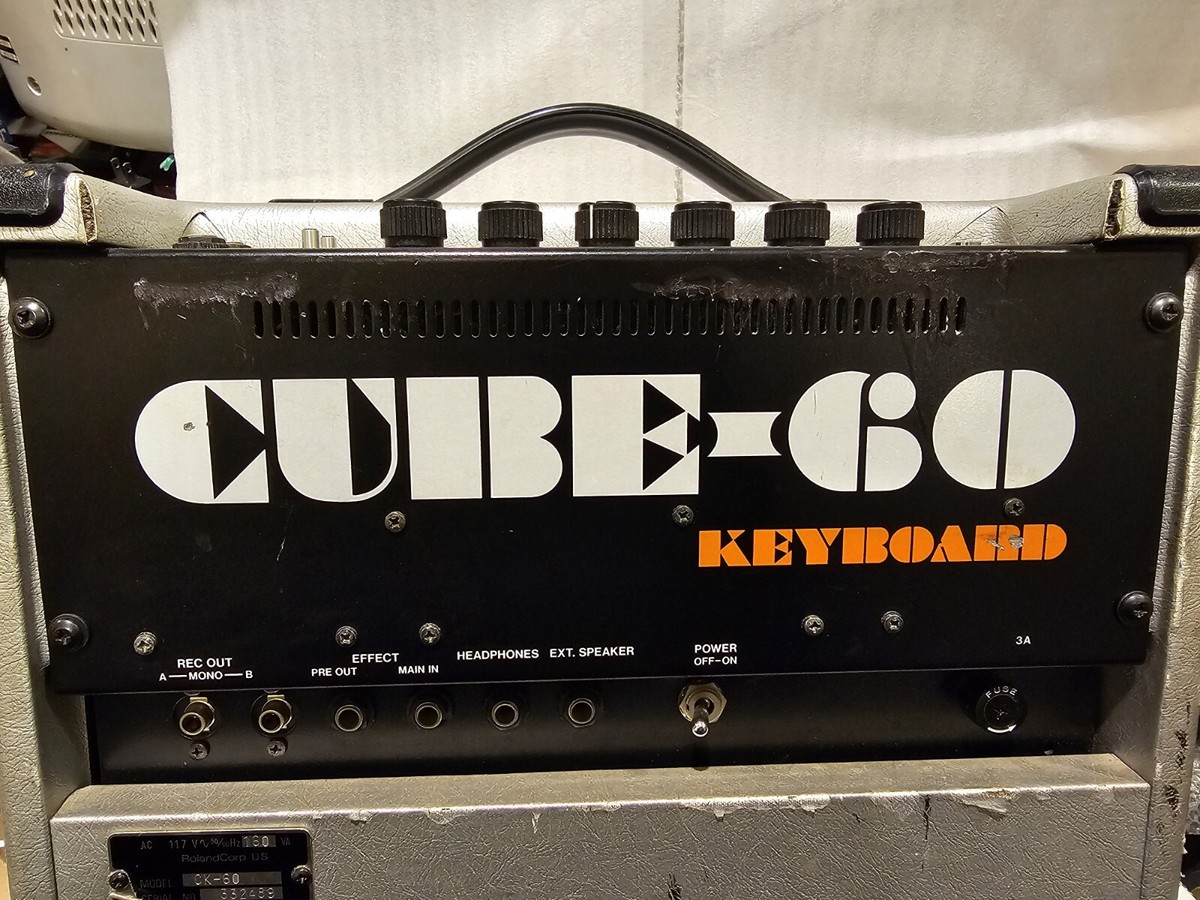 Vintage Roland Cube 60 Keyboard Amplifier, Silver, Tested, USA | eBay
