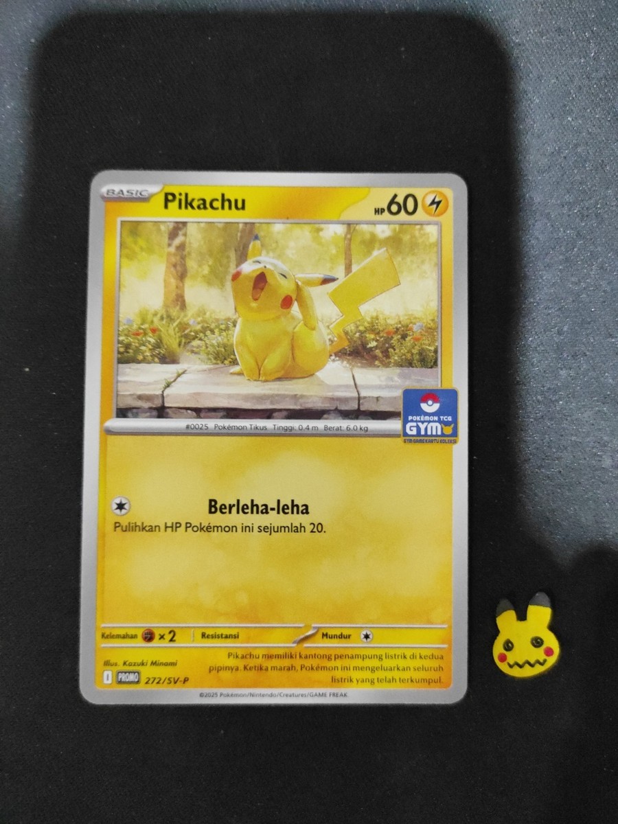 Pokemon Pikachu Gym Promo 272/SV-P Stamped Battle Prize Indonesia