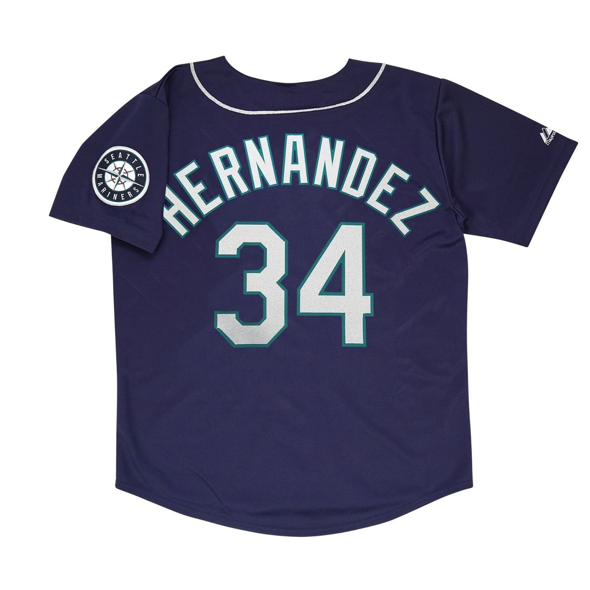 Felix Hernandez Seattle Mariners Alt Navy Blue Men's Jersey w