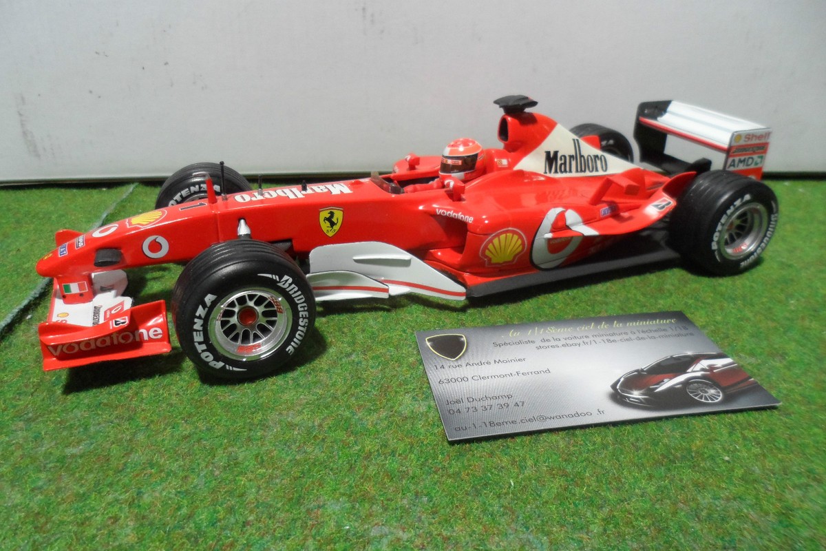 F1 FERRARI F2003 GA M. SCHUMACHER SPONSOR MARLBORO au 1/18 HOT