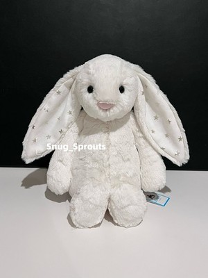 AUTHENTIC‼️NWT Jellycat Bashful Twinkle Bunny Medium Starry Ears