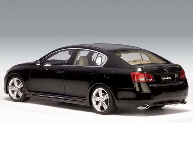 2006 LEXUS GS430 SEDAN LEFT HAND DRIVE BLACK 1:18 AUTOart 78802