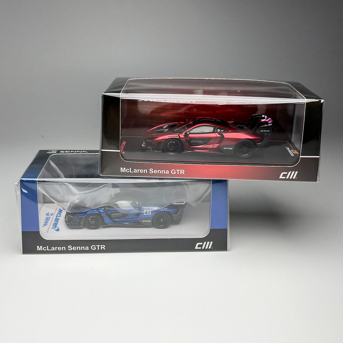 1:64 McLaren Senna GTR Blue Alloy Diecast Car Model - Collectible