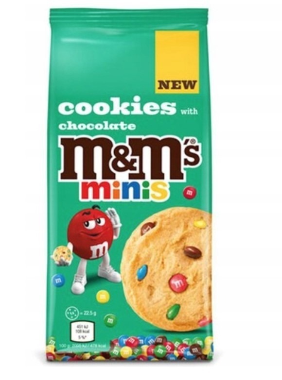 M&M'S COOKIES - DOUBLE CHOCOLATE COOKIE - 180G - DELICIOUS CRISPY
