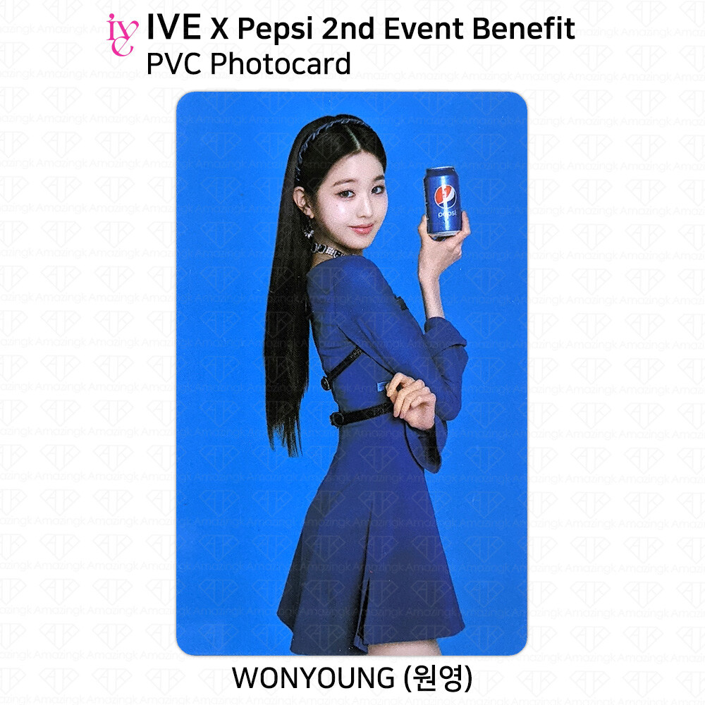 IVE x Pepsi 2nd Event Benefit Wonyoung Leeseo PVC Photocard KPOP K