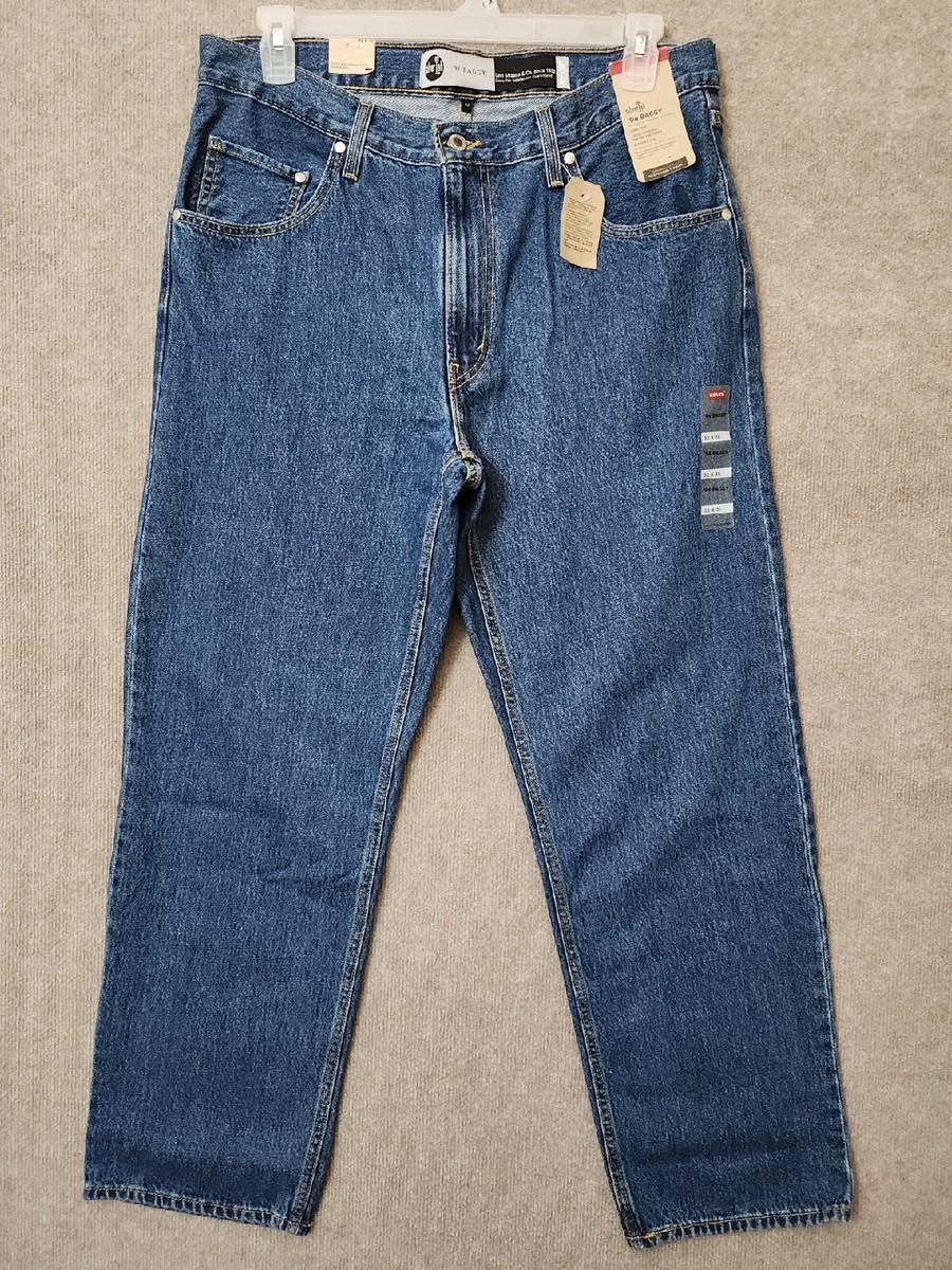 Levis Silvertab 94 Baggy Jeans Womens 32x31 (36x31) Blue Medium