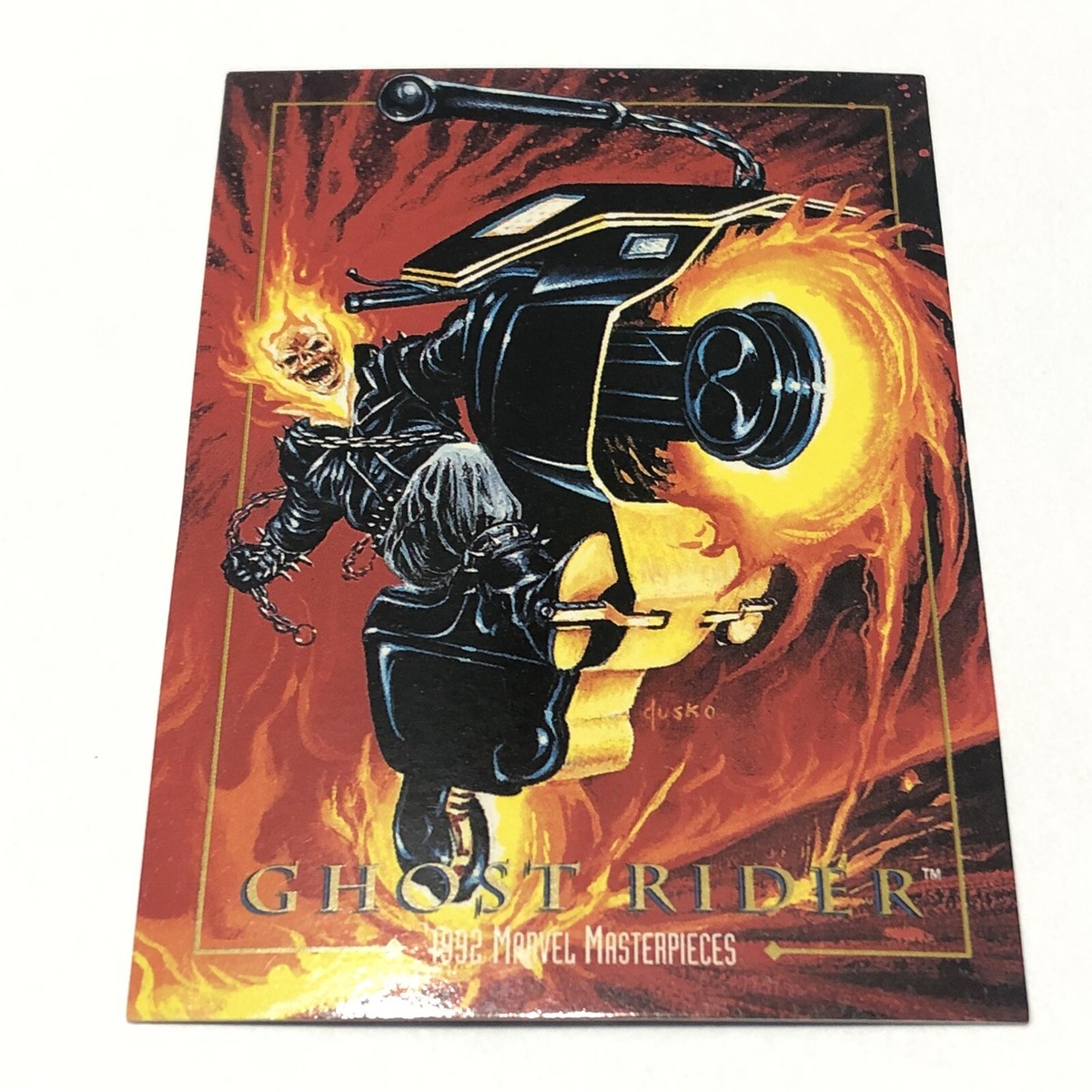 Ghost Rider #37 Marvel Masterpieces Card 1992 Skybox Art by Joe