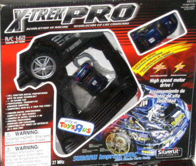 X-TREK PRO Silverlit 27 MHz RC 1:60 Blue Race Track Subaru Impreza