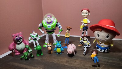 Disney Pixar Toy Story Lot Of 13 Figures Woody Buzz Jessie Ham