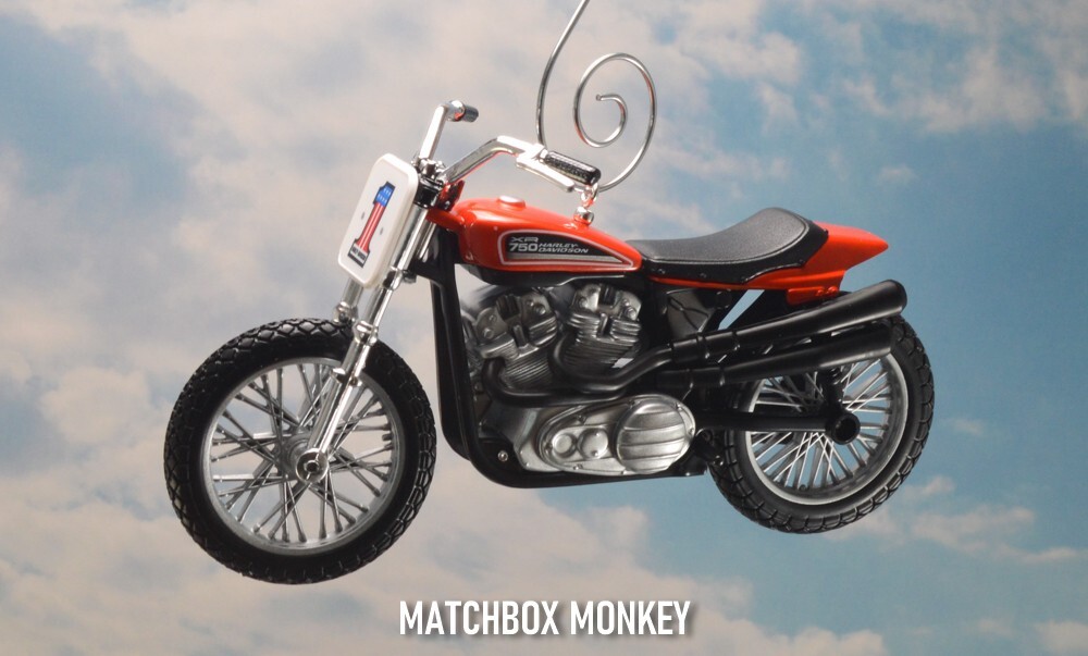 1972 Harley Davidson XR750 Evel Knievel Custom Christmas Ornament