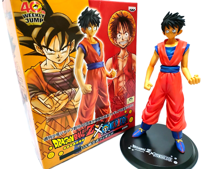 Dragon Ball Z x One Piece 40th Weekly Jump Luffy Figure 7.08in